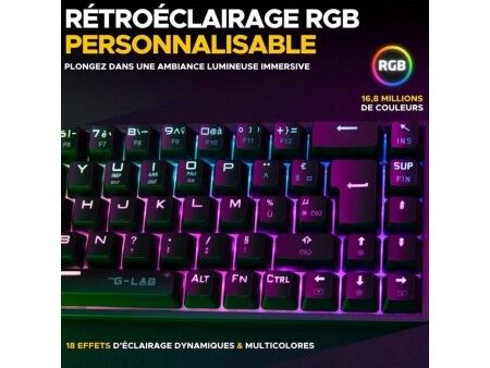Klawiatura The G-Lab KEYZ TITAN Biały