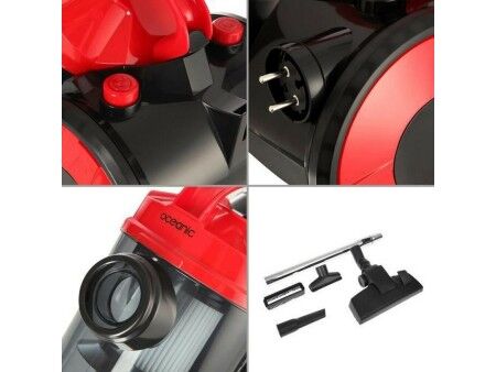 Bezworkowy Odkurzacz Oceanic VC10RBAX2 Czarny Czerwony rouge 700 W