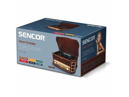 Gramofon Sencor STT 016 Brązowy