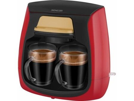 Ekspres do Kawy Przelewowy Sencor SCE 2101RD Czerwony rouge noir 500 W