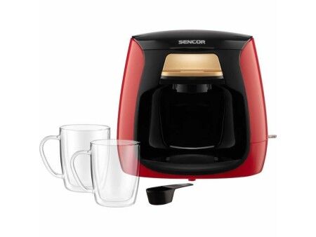 Ekspres do Kawy Przelewowy Sencor SCE 2101RD Czerwony rouge noir 500 W