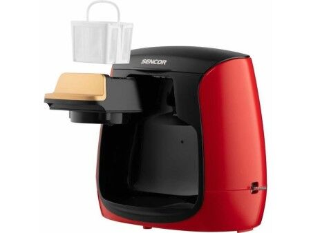 Ekspres do Kawy Przelewowy Sencor SCE 2101RD Czerwony rouge noir 500 W