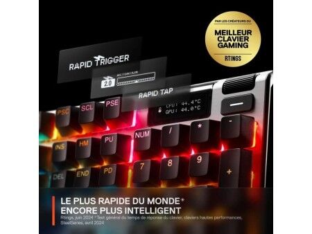 Klawiatura SteelSeries Apex pro gen 3 Czarny Azerty Francuski