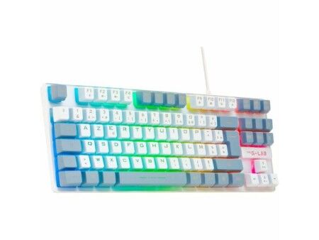 Klawiatura The G-Lab KEYZ CAESIUM Szary Azerty Francuski
