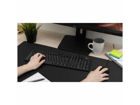 Klawiatura Bluestork MEDIA OFFICE Czarny AZERTY