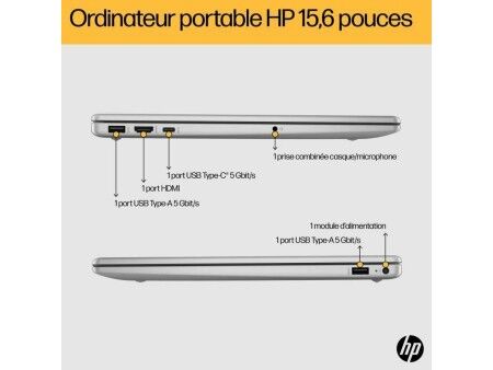 Laptop HP FC0071NF 15,6" ryzen 5-7520u 16 GB RAM 512 GB SSD Azerty Francuski