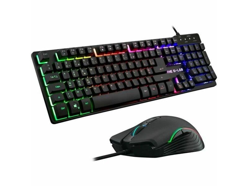 Klawiatura i Myszka The G-Lab PACK-WL-PC-BK