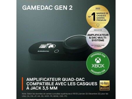 Wzmacniacz SteelSeries Czarny