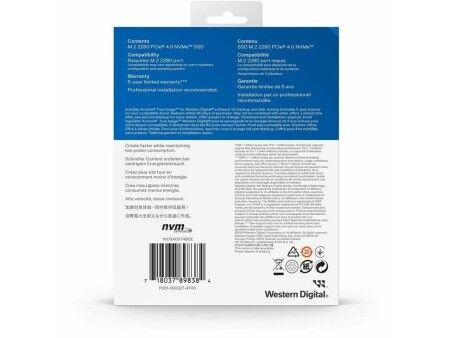 Dysk Twardy Western Digital WDS400T4B0E 4 TB SSD