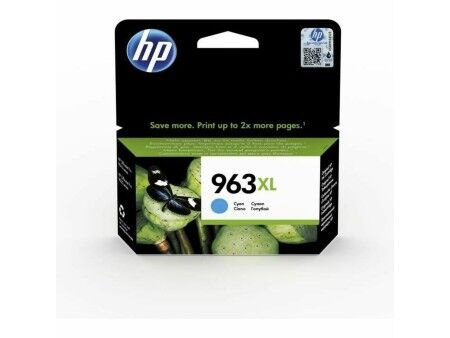 Zgodny pojemnik z tuszem HP 963XL 22 ml-47 ml Turkusowy
