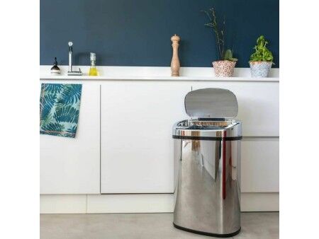 Kosz na śmieci Kitchen Move Majestic Automatyczny Czarny Stal nierdzewna ABS 68 L