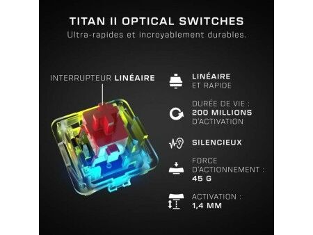 Klawiatura Turtle Beach Vulcan II Max Czarny Francuski AZERTY