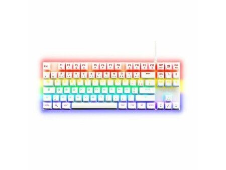 Klawiatura do Gier/ OR: Klawiatura Gamingowa The G-Lab Mercury AZERTY Biały
