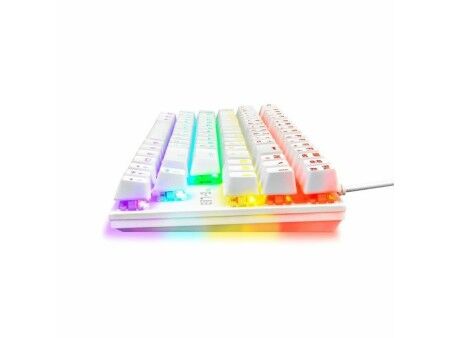 Klawiatura do Gier/ OR: Klawiatura Gamingowa The G-Lab Mercury AZERTY Biały