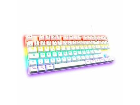 Klawiatura do Gier/ OR: Klawiatura Gamingowa The G-Lab Mercury AZERTY Biały