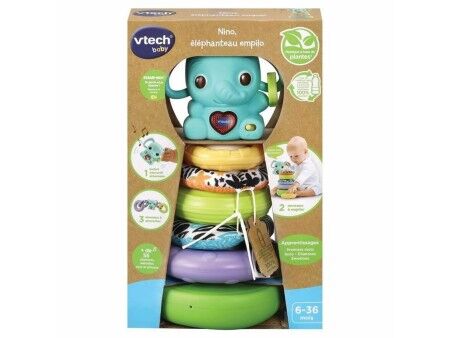 Zabawka dla psów Vtech Baby NINO, ÉLÉPHANTEAU EMPILO 3 EN 1
