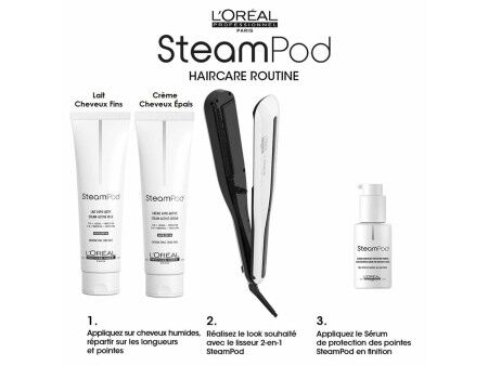 Prostownica L'Oréal Paris E3141800 Biały/Czarny 2 w 1 Biały