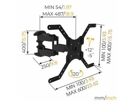 Uchwyt na TV Nanook Wall Mount 55" 65" 40"