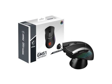 Myszka Bezprzewodowa MSI CLUTCH GM51 LIGHTWEIGHT WIRELESS Czarny 26000 DPI
