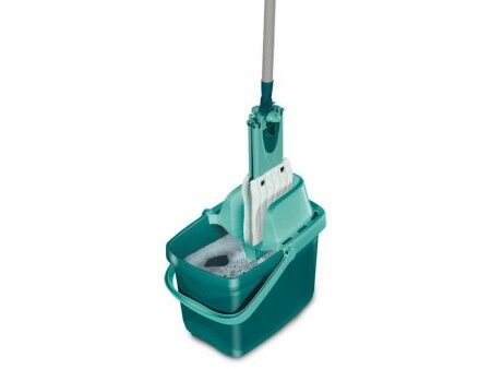Mop with Bucket Leifheit Combi Clean M Kolor Zielony Metal Plastikowy