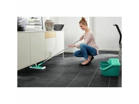 Mop with Bucket Leifheit Combi Clean M Kolor Zielony Metal Plastikowy