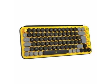 Klawiatura Logitech POP Francuski Żółty AZERTY