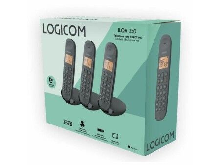 Telefon Bezprzewodowy Logicom ILOA 350 TRIO Czarny