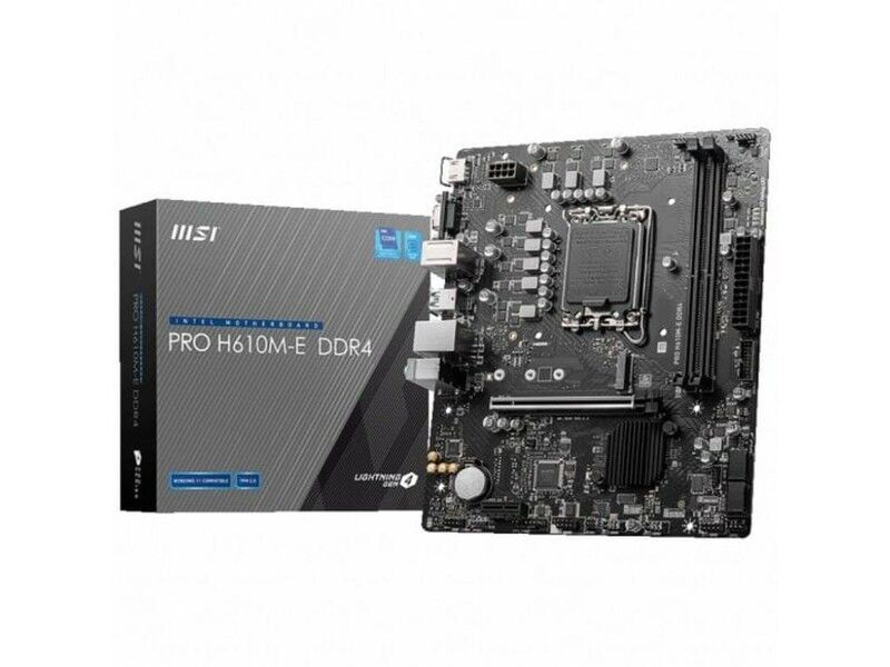 Płyta główna MSI PRO H610M-E DDR4 DDR4 mATX H610 LGA 1700