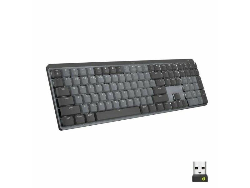 Klawiatura Logitech MX Mechanical USB Grafit Podświetlenie Bezprzewodowy AZERTY