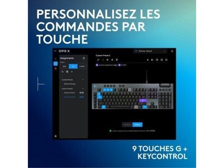 Klawiatura Logitech G915 X Czarny AZERTY