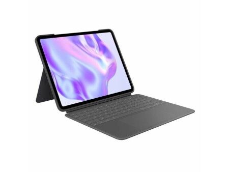 Pokrowiec na Tablet Logitech iPad Pro Czarny Szary Grafit AZERTY QWERTY Qwerty US