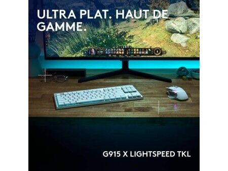 Klawiatura Logitech G915 X Biały Francuski AZERTY