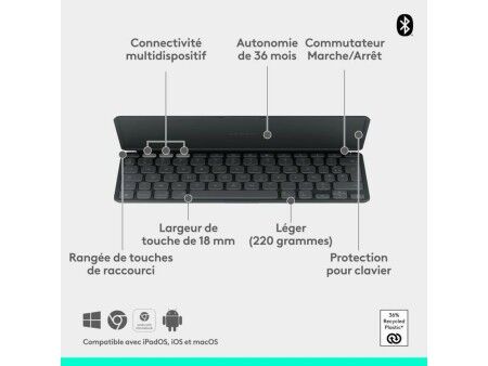 Pokrowiec na iPada + Klawiatura Logitech Keys-to-Go 2
