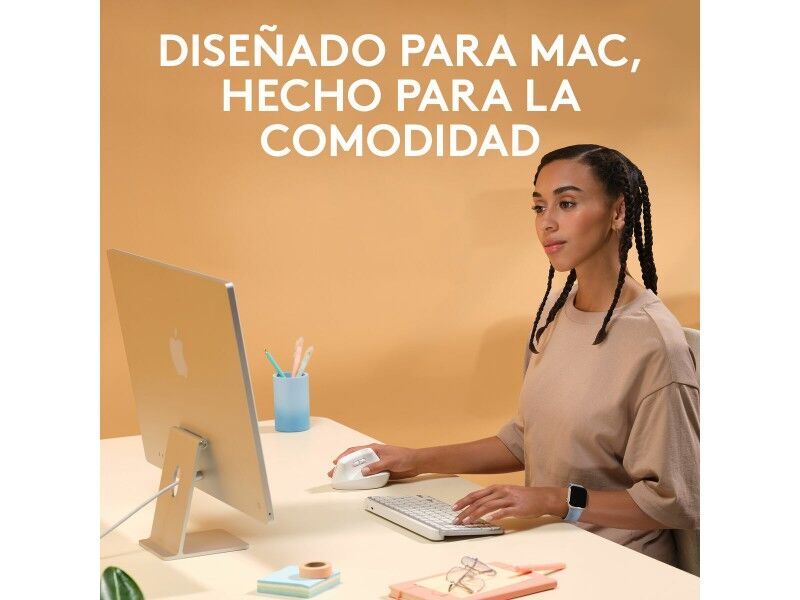 Myszka Logitech Lift for MacmacOS/iPadOS/MacBook Pro/Macbook Bluetooth Biały Ergonomiczny