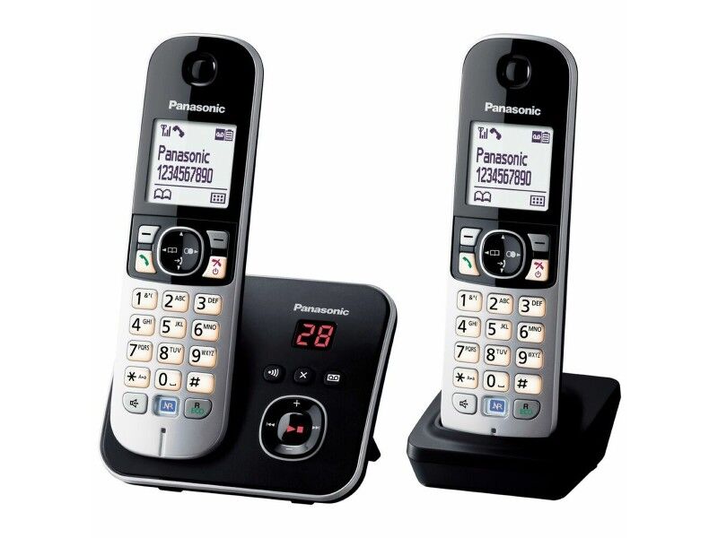 Telefon Bezprzewodowy Panasonic KX-TG6822FRB Czarny Szary