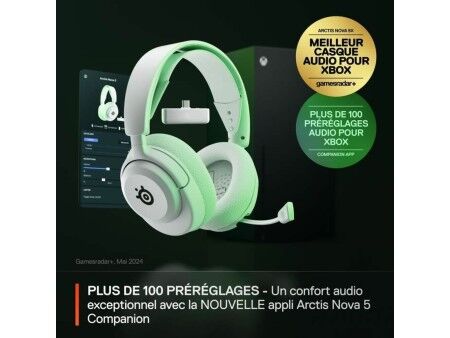 Słuchawki z Mikrofonem SteelSeries Arctis Nova 5X Biały