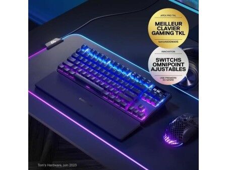 Klawiatura Bluetooth SteelSeries 64869 Czarny Francuski AZERTY