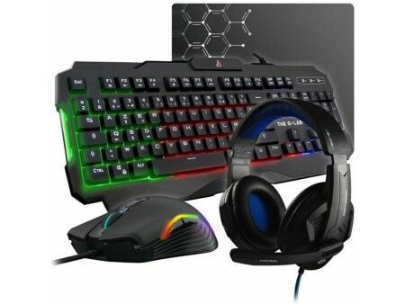 Klawiatura i Myszka The G-Lab COMBO-ARGON-E/FR Azerty Francuski
