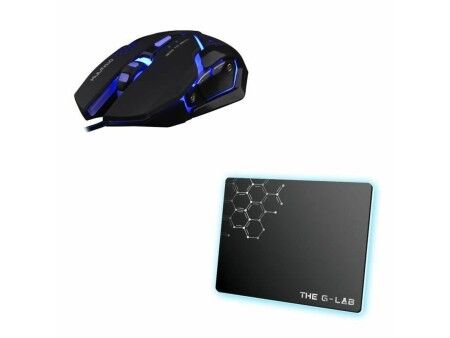 Klawiatura i Myszka The G-Lab Combo Argon AZERTY Czarny Francuski AZERTY