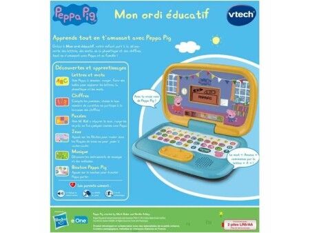 Komputer przenośny Vtech Peppa Pig 3-6 lat Interaktywna zabawka