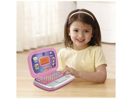Komputer przenośny Vtech Ordi Genius Kid Gra edukacyjna Różowy Interaktywny Francuski (FR)
