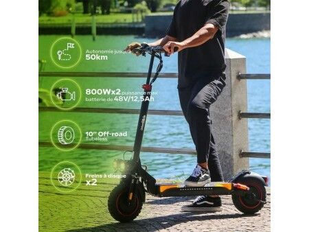 Skuter elektryczny Urbanglide ECROSS PRO BOOST 2 Czarny 25 km/h 800 W