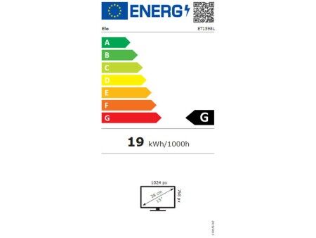 Monitor Elo Touch Systems 1598L 15" 60 Hz 50-60 Hz