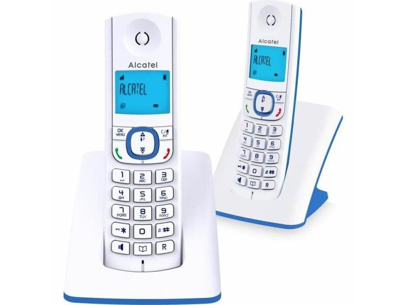 Telefon Stacjonarny Alcatel F530 Duo Niebieski Niebieski/Biały