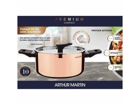 Garnek Arthur Martin AM945GT Szary Ø 24 cm 2,4 L