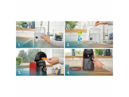 Ekspres do Kawy na Kapsułki BOSCH TAS163E T16 Finesse Czarny Czerwony rouge 1400 W 700 ml