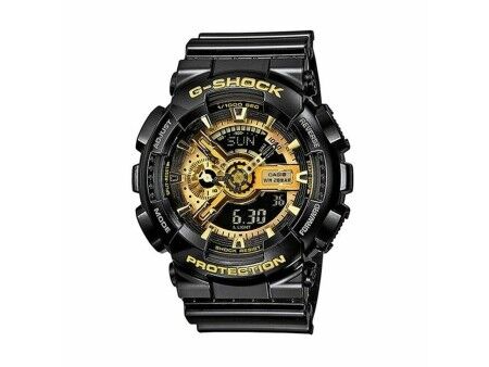 Zegarek Męski Casio GA-110GB-1AER Czarny Szary Złoto