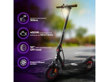 Skuter elektryczny Urbanglide 100 MAX Czarny 350 W 25 km/h