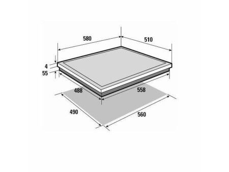 Płyta Indukcyjna Brandt BPI6310B 60 cm 4600 W