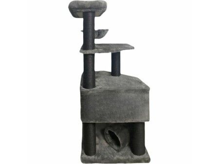 Drapak dla Kotów Guily Dark Szary Poliester Juta Plusz Drewno Metal Papier Stal Drewno MDF Włókno Sizalowe (1 Sztuk)